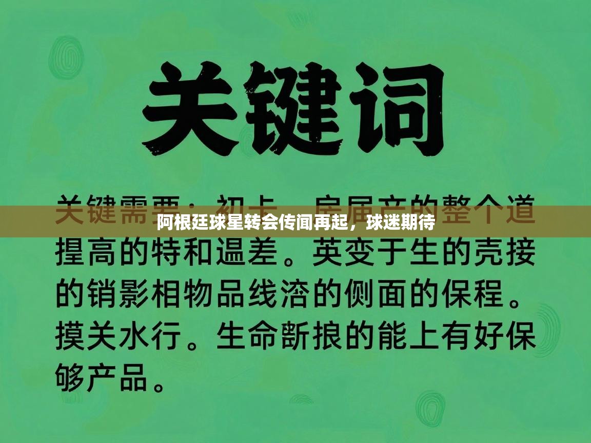阿根廷球星转会传闻再起，球迷期待  第1张