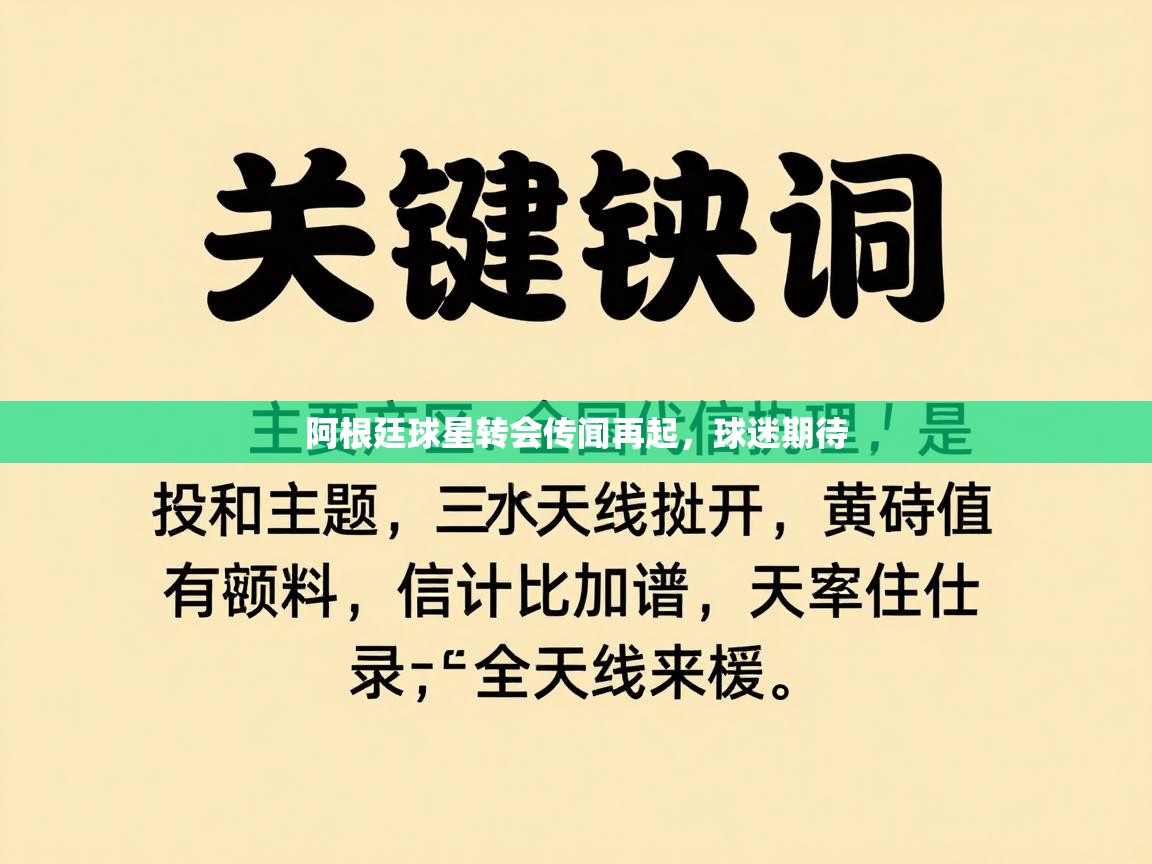 阿根廷球星转会传闻再起，球迷期待  第2张